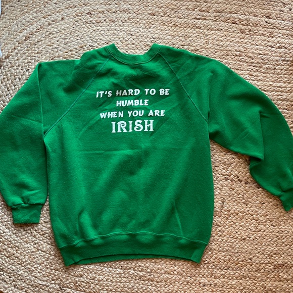 Vintage Crewneck Sweatshirt Irish St. Patrick’s Day - Picture 1 of 4